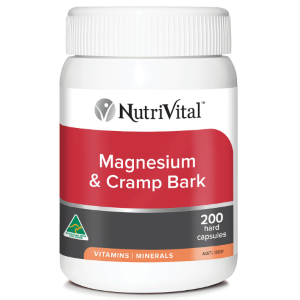 NutriVital Magnesium & Cramp Bark 200 Capsules