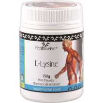 Healthwise L-Lysine HCL Powder 150g