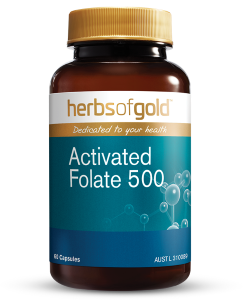 Herbs of Gold Activated Folate 500 60 Capsules