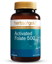 Herbs of Gold Activated Folate 500 60 Capsules