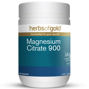 Herbs of Gold Magnesium Citrate 900 120 Vege Capsules