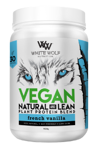 White Wolf Nutrition Vegan Natural And Lean Plant Protein Blend 900g French Vanilla