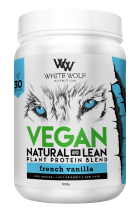 White Wolf Nutrition Vegan Natural And Lean Plant Protein Blend 900g French Vanilla