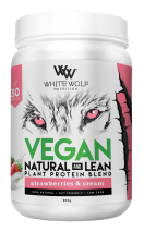White Wolf Nutrition Vegan Natural And Lean Plant Protein Blend 900g Strawberries & Cream