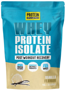 Protein Supplies Australia Whey Protein Isolate (WPI) 1Kg Vanilla Bean