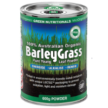 Microrganics Green Nutritionals 100% Australian Organic Barleygrass 600g
