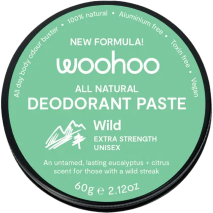 Woohoo All Natural Deodorant Paste (Extra Strength) Wild 60g