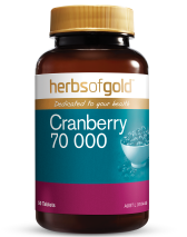 Herbs of Gold Cranberry 70 000 50 Tablets