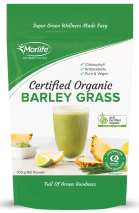 Morlife Barley Grass Certified Organic 700g