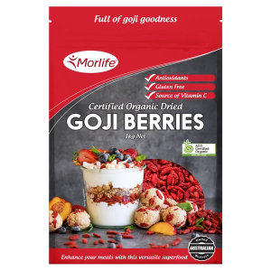 Morlife Goji Berries Certified Organic 1kg