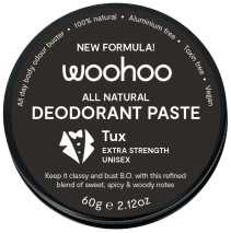 Woohoo All Natural Deodorant Paste (Extra Strength) Tux 60g