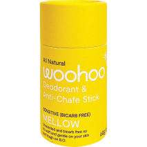Woohoo All Natural Deodorant & Anti-Chafe Stick (Sensitive - Bicarb Free) Mellow 60g