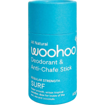 Woohoo All Natural Deodorant & Anti-Chafe Stick (Regular Strength) Surf 60g