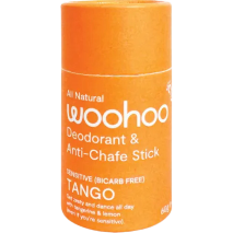 Woohoo All Natural Deodorant & Anti-Chafe Stick (Sensitive - Bicarb Free) Tango 60g