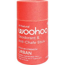 Woohoo All Natural Deodorant & Anti-Chafe Stick (Regular Strength) Urban 60g