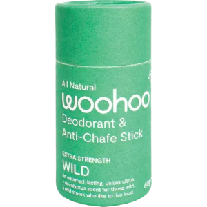 Woohoo All Natural Deodorant & Anti-Chafe Stick (Extra Strength) Wild 60g