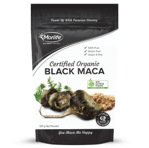 Morlife Black Maca Powder Certified Organic 100g