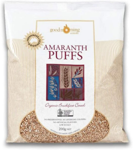 Good Morning Cereals Amaranth Puffs Organic (6 x200g pks)