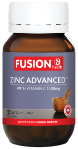 Fusion Health Zinc Advanced with Vitamin C 1000mg 120 Tablets