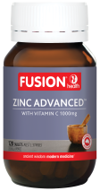 Fusion Health Zinc Advanced with Vitamin C 1000mg 120 Tablets