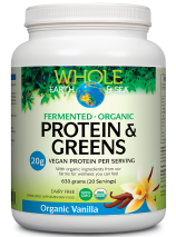 Whole Earth & Sea Protein & Greens (Fermented, Organic) 20 Serves 630g Vanilla