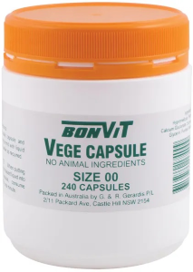Bonvit Empty Vege Capsule (Size 00) 240 Capsules