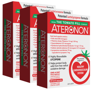 The Tomato Pill Company Ateronon LactoLycopene Formula 28 Capsules x3