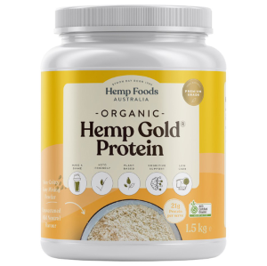 Hemp Foods Australia Organic Hemp Gold Protein Powder 1.5kg