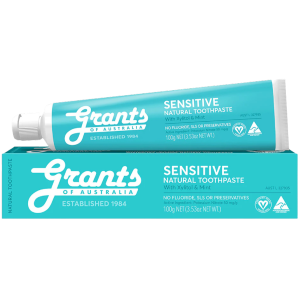 Grants Of Australia Sensitive Natural Toothpaste with Mint 100g
