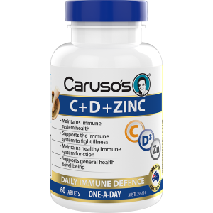 Caruso's C + D + Zinc 60 Tablets