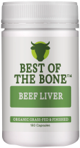 Best of the Bone Organic Beef Liver 180 Capsules