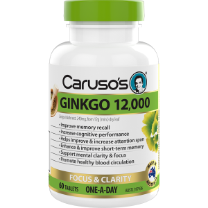 Caruso's Ginkgo 12,000 60 Tablets