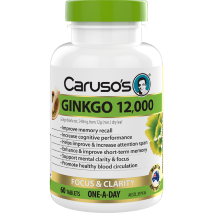 Caruso's Ginkgo 12,000 60 Tablets