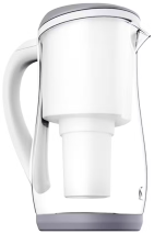 Ecobud Gentoo Glass Alkaline Water Filter Jug 1.5L Grey & White