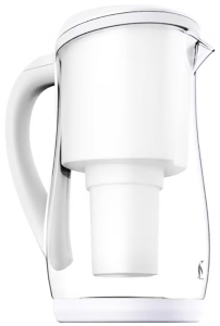 Ecobud Gentoo Glass Alkaline Water Filter Jug 1.5L White