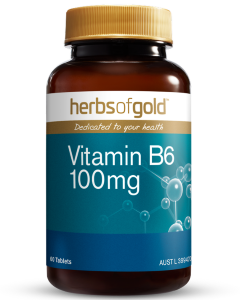 Herbs of Gold Vitamin B6 100mg 60 Tablets