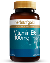Herbs of Gold Vitamin B6 100mg 60 Tablets