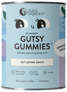 Nutra Organics Gutsy Gummies (Gut Loving Snack) Blueberry 150g