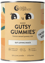 Nutra Organics Gutsy Gummies (Gut Loving Snack) Mango 150g