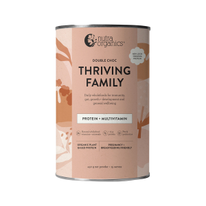 Nutra Organics Thriving Family Protein Multivitamin 450g Double Choc