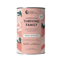 Nutra Organics Thriving Family Protein + Multivitamin 450g Strawberries & Cream