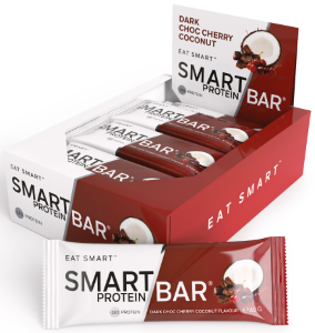Smart Protein Bar Dark Choc Cherry Coconut 60gm Box of 12