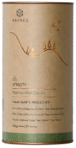 Sacred Taste Organic Drinking Cacao (Matcha Mint Cacao) Vitality 250g