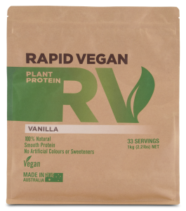 Rapid Supplements Rapid Vegan Plant Protein 1kg (33 Serves) Vanilla