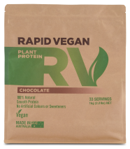 Rapid Supplements Rapid Vegan Plant Protein 1kg (33 Serves) Chocolate
