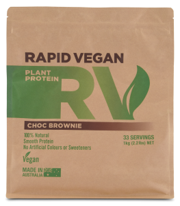 Rapid Supplements Rapid Vegan Plant Protein 1kg (33 Serves) Choc Brownie