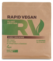 Rapid Supplements Rapid Vegan Plant Protein 1kg (33 Serves) Choc Brownie