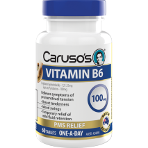 Caruso's Vitamin B6 100mg Pyridoxine 60 Tablets