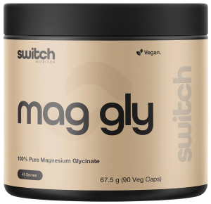Switch Nutrition Mag Gly 100% Pure Magnesium Glycinate 90 Capsules
