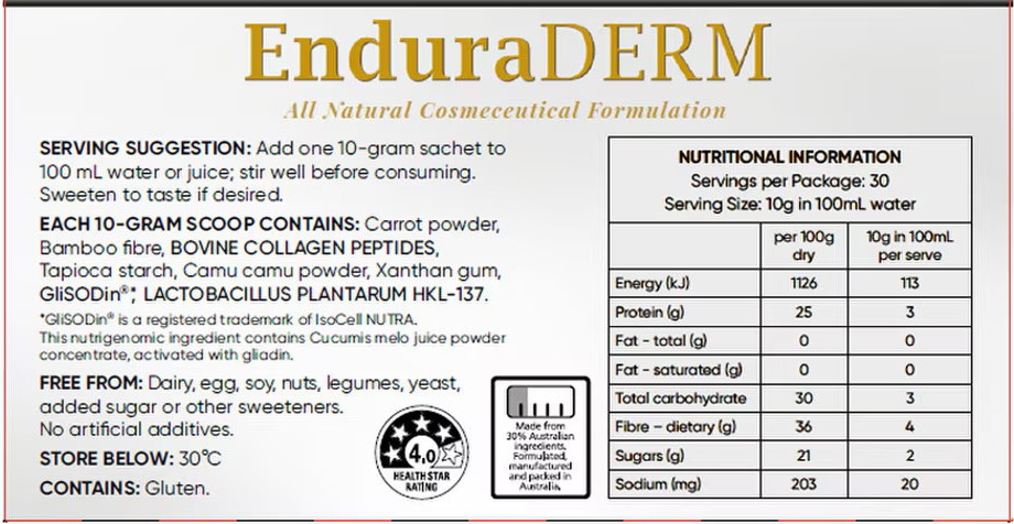 nutritional infomation